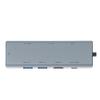 COMZON USB-C 9-in-1 Mini Docking Station, 100W PD, HDMI, 3 USB 3.0 Ports, SD/TF Card Reader, Gigabit Ethernet, 3.5mm Audio  Gray view 3