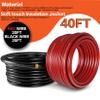 1/0 Gauge Wire(20ft Each - Red/Black) Copper Clad Aluminum CCA - Primary Automotive Wire,Car Amplifier Power & Ground Cable with 10-in Cable Cutter for Car Stereo,Solar, Auto, RV Trailer & Marine view 2