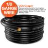 1/0 Gauge Wire(20ft Each - Red/Black) Copper Clad Aluminum CCA - Primary Automotive Wire,Car Amplifier Power & Ground Cable with 10-in Cable Cutter for Car Stereo,Solar, Auto, RV Trailer & Marine view 3