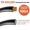 1/0 Gauge Wire(20ft Each - Red/Black) Copper Clad Aluminum CCA - Primary Automotive Wire,Car Amplifier Power & Ground Cable with 10-in Cable Cutter for Car Stereo,Solar, Auto, RV Trailer & Marine view 4