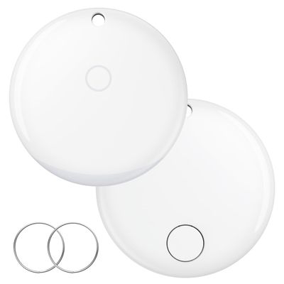 iVANKY for iPhone AirTag Smart Tag Air Tracker Item Finders for Apple Find My (iOS Only) Track Key, Wallet, Luggage, Bluetooth 5.2 Locator with Replaceable Battery, 85dB+, IP67, 2 Pack