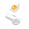 MECCANIXITY 12pcs Port Blocker Locking RJ45 Port/Dust PC Blocker with Coded Key,Yellow view 2