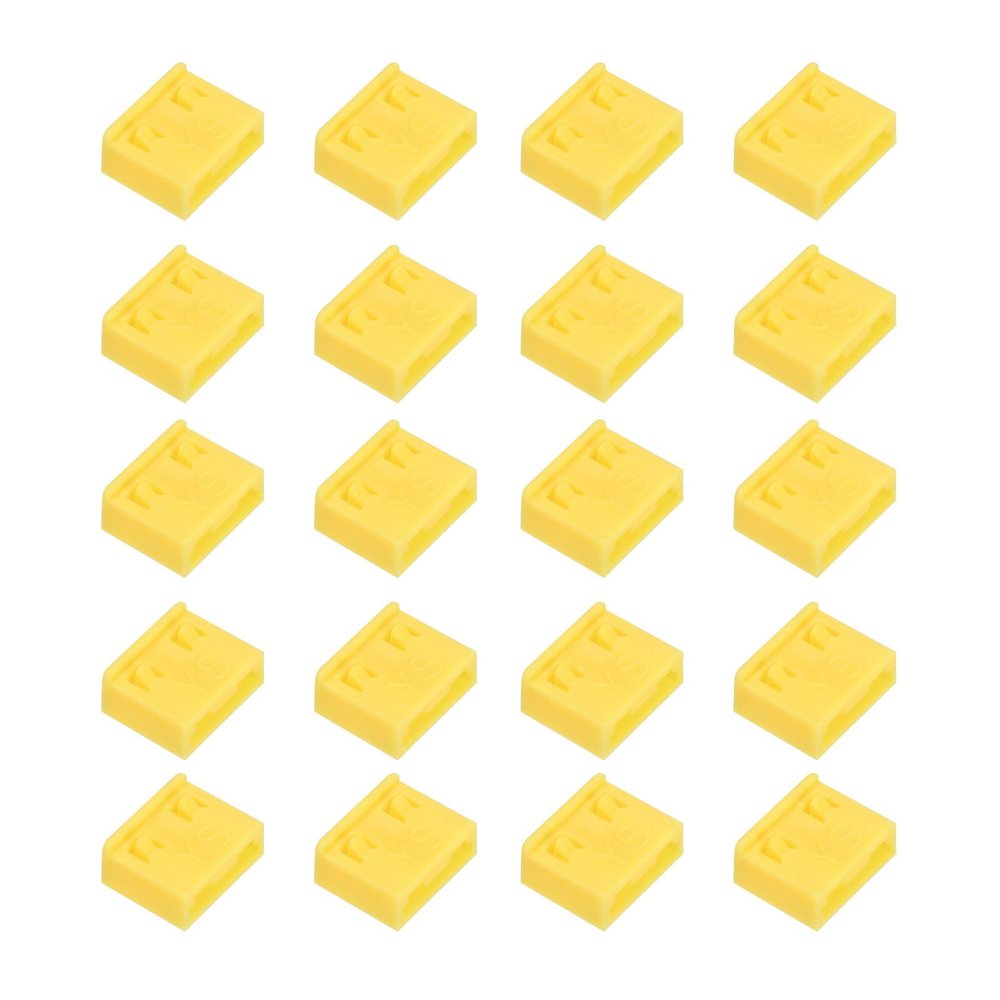 MECCANIXITY 20pcs Port Blocker PP Locking USB Port/Dust PC Blocker Yellow
