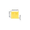 MECCANIXITY 20pcs Port Blocker PP Locking USB Port/Dust PC Blocker Yellow view 2