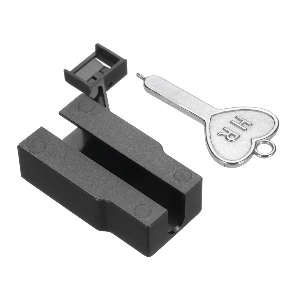 MECCANIXITY 1pcs Port Blocker Locking USB Port/Dust PC Blocker with Coded Key,Black