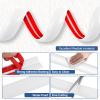 Floor Cord Cover for Wires on Floor Self Adhesive Cord Hider Floor Cable Management Wire Covers for Cords Protector Prevent Cable Trips Cord Cavity W 0.51" x H 0.31", White, 10Ft view 2