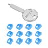 MECCANIXITY 12pcs Port Blocker Locking RJ45 Port/Dust PC Blocker with Coded Key,Blue view 1