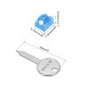 MECCANIXITY 12pcs Port Blocker Locking RJ45 Port/Dust PC Blocker with Coded Key,Blue view 2