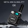 2PCS GLOBAL-PTT G6 POC Walkie Talkies, 2-Pack, 4G LTE, Long Range Up to 5000 Miles, 2-Way Radios (2PCS Silver with yearly SIM) view 2