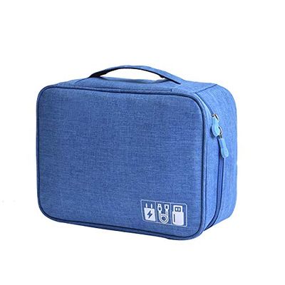 DLUHHDUFA Cationic Data Cable Charger Storage Bag Portable Waterproof Mobile Phone Digital Bag