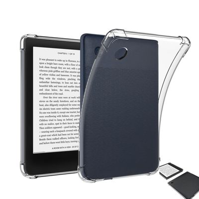 2024 Clear Soft Case for Kobo Libra Colour E-Book Case TPU Case N428 4-Corner Airbag