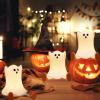 Gefaxi Ghost Night Light Silicone Cute Halloween Ghost Decor Night Light for Breastfeeding Squishy Ghost Nightlight Cordless Rechargeable Dimmable Touch Fun Bedside Light Lamp for Halloween Gifts view 2