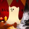 Gefaxi Ghost Night Light Silicone Cute Halloween Ghost Decor Night Light for Breastfeeding Squishy Ghost Nightlight Cordless Rechargeable Dimmable Touch Fun Bedside Light Lamp for Halloween Gifts view 3