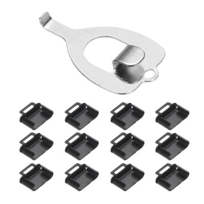 MECCANIXITY 12pcs Port Blocker Locking Type C Port/Dust Metal Blocker with Coded Key,Black