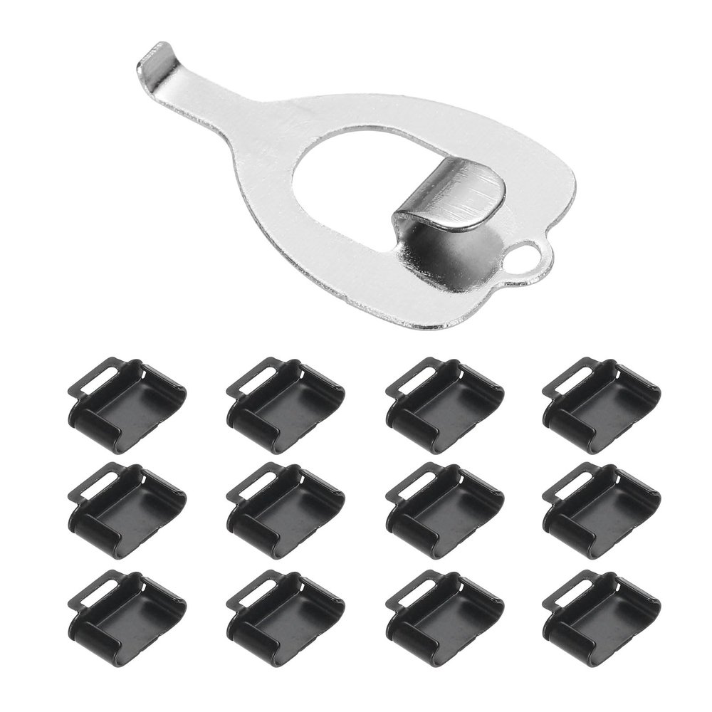 MECCANIXITY 12pcs Port Blocker Locking Type C Port/Dust Metal Blocker with Coded Key,Black