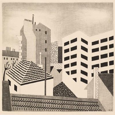 Niles Spencer : White Factories : 1927 : Archival Quality Art Print