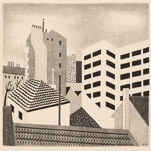 Niles Spencer : White Factories : 1927 : Archival Quality Art Print