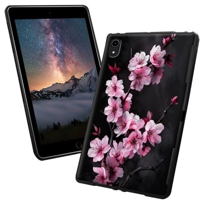 for iPad 10th Generation Case with Cherry Blossom Trees Pattern Style Design Slim Soft Lightweight TPU Rubber Shock Proof Protective Tablet Case Cover for iPad 10th Generation 10.9 inch 2022