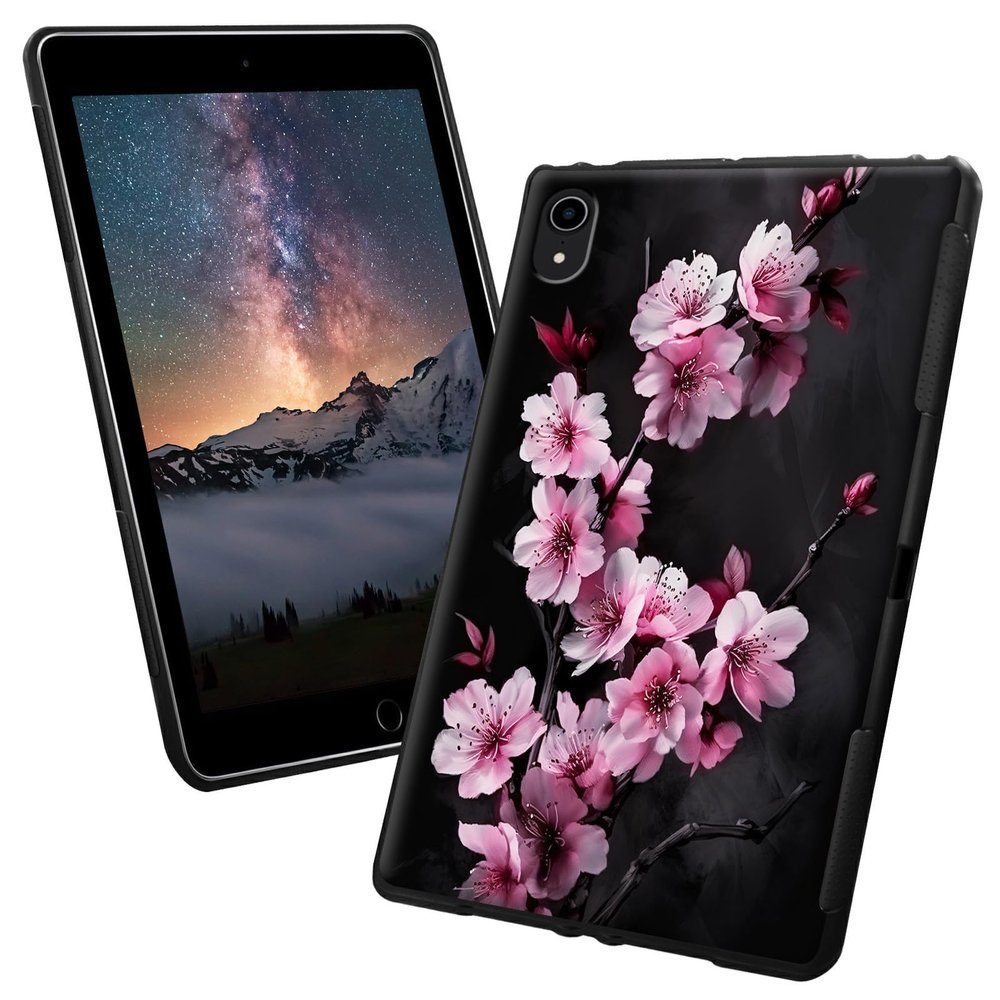 for iPad 10th Generation Case with Cherry Blossom Trees Pattern Style Design Slim Soft Lightweight TPU Rubber Shock Proof Protective Tablet Case Cover for iPad 10th Generation 10.9 inch 2022