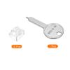 MECCANIXITY 12pcs Port Blocker Locking RJ45 Port/Dust PC Blocker with Coded Key,Transparent view 3