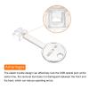 MECCANIXITY 12pcs Port Blocker Locking RJ45 Port/Dust PC Blocker with Coded Key,Transparent view 4