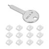 MECCANIXITY 12pcs Port Blocker Locking RJ45 Port/Dust PC Blocker with Coded Key,White view 1