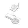 MECCANIXITY 12pcs Port Blocker Locking RJ45 Port/Dust PC Blocker with Coded Key,White view 2