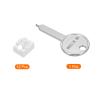 MECCANIXITY 12pcs Port Blocker Locking RJ45 Port/Dust PC Blocker with Coded Key,White view 3