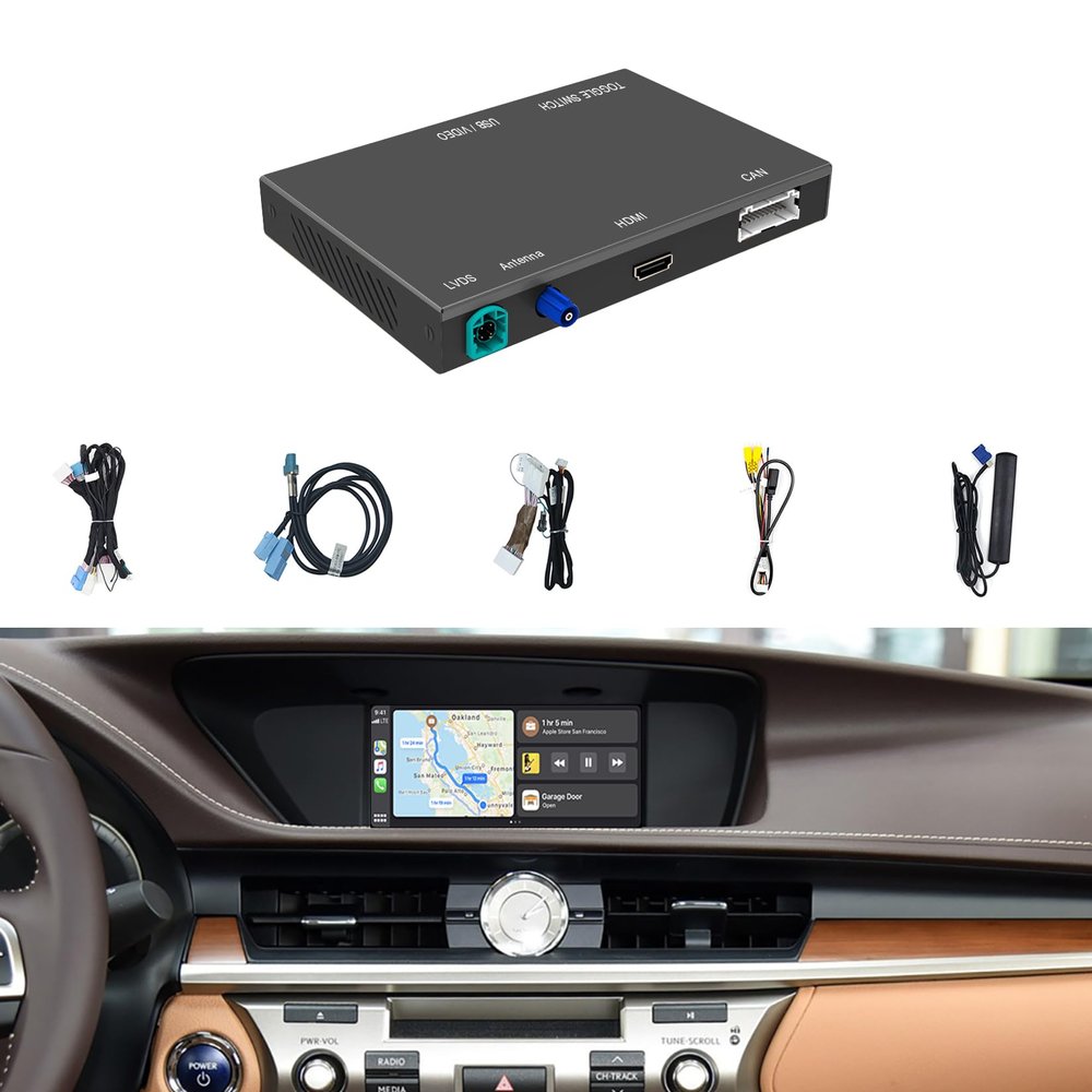 CARPROKIT for Lexus ES Knob Wireless CarPlay Android Auto Mirroring Upgrade