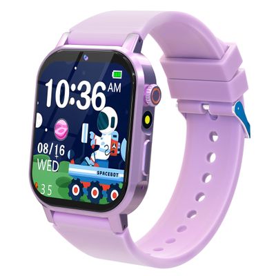 Kids Smart Watches Girls Age 3-12, Smart Watch for Kids with 32 Games HD Touch Screen Camera Video Alarm Music Audiobooks Pedometer Flashlight 12/24 hr Toys Birthday Gifts for Girls Ages 5 6 7 8 9 10