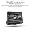 Car Dashboard Camera, 3 Lenses DVR with HDR Parking Monitor, Cam Recorder for Monitor with Sens view 4
