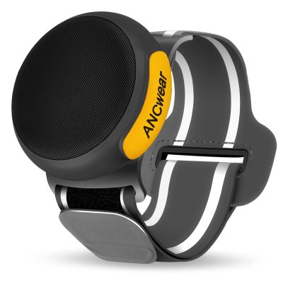 ANCwear Portable Bluetooth Speakers Wireless Mini Speaker with Enhanced Bass, HD Sound, Wearable Speaker with Microphone, 9.5H Playtime, IPX6 Waterproof for Sports, Outdoor Travel (Black)