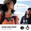 ANCwear Portable Bluetooth Speakers Wireless Mini Speaker with Enhanced Bass, HD Sound, Wearable Speaker with Microphone, 9.5H Playtime, IPX6 Waterproof for Sports, Outdoor Travel (Black) view 4
