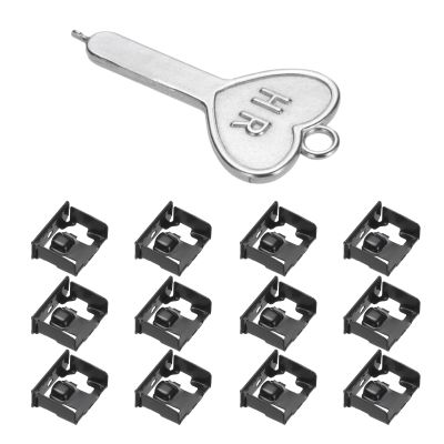 MECCANIXITY 12pcs Port Blocker Locking USB Port/Dust Metal Blocker with Coded Key,Black