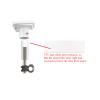 RV Roof Antenna Bracket for Starlink Gen3, Round Pipe Bracket Ladder Mount for Starlink Gen 3, Mounting Kits for RV view 4