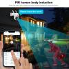 EVERSECU 2K Outdoor-Solar Security Camera Wireless with PTZ 360 View, Smart Siren, Spotlights, Color Night Vision, AI Human Detection, 2-Way Talk, Compatible with Alexa, Cloud/SD Card Storage(4pack) view 3