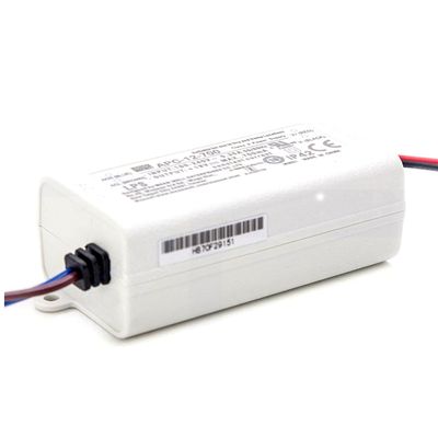 DrapeMania APC-12-700 12V 700mA 8.4W Switching Power Supply, Universal AC Input, Short Circuit Protection, Quiet Fanless Design for LED and Electronics