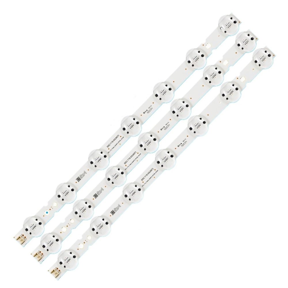 AKOUFAL LED Backlight Strip Fit for LG 43'' TV 43UM7340PVA 43UM4390PLC 43UM74006LB 43UM7450PLA 43UM7390PLC 43UM7400PLB 43UM7300PSA(5 Set - 15 pcs)