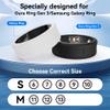 DDJ [4 Pack Ultra -Thin Cover for Samsung Galaxy Ring, Protector for Oura Rings/RingConn Sizing Kit, Anti-Scratch Soft Silicone, Sizing M for Rings 11/12/13/14/15 (White/Black/Pink/Purple) view 2