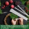 80Pcs Christmas Garland Ties White Hook and Loop Plant Cable Ties Adjustable Holiday Garland Ties Nylon Garden Plant Cable Strap for Wreath Garland Making Xmas Tree Door Banister Stairway Decoration view 4