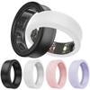 DDJ [4 Pack Ultra -Thin Silicone Cover for Oura Ring Gen 4/4 Ceramic, Oura Ring Gen 3, Protector for Samsung Galaxy Ring/RingConn/for UltraHuman Ring AIR Sizing Kit, S (White/Black/Blue/Transparent) view 1
