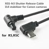 DYTDIEYINGTU R5 R5C R5II Video Cable is Suitable for Canon Camera Shutter Cable Connected to DJI Ronin stabilizer Photo and Video Shutter Release Control Connected to sc rs2 rs3 rs4/ Focus pro view 3