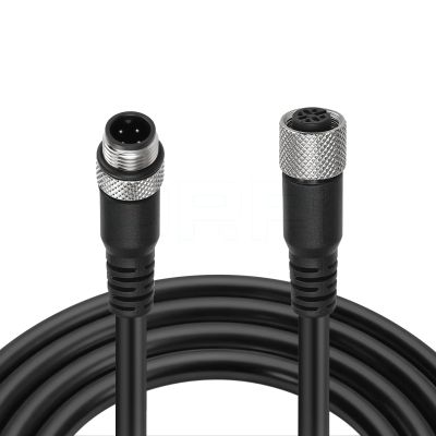 DRRI M12 Sensor Actuator Signal PUR Cable Waterproof A Coded 4-PIN Male to Female for DeviceNet, IO Link and Profibus