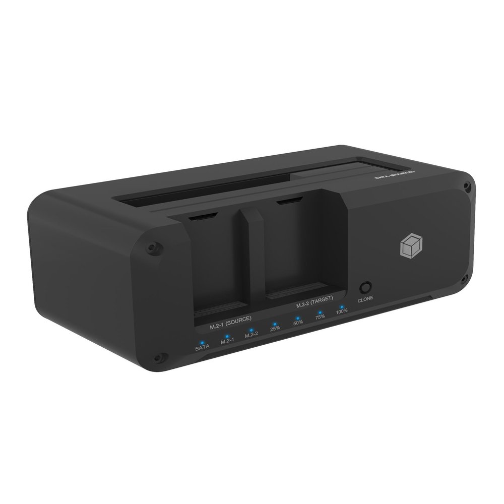 ICY BOX IB-2924MSCL-C31 USB 3.2 Gen 2 [3.1 Gen 1] Type-C Black Storage Drive Docking Station