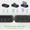 ICY BOX IB-2924MSCL-C31 USB 3.2 Gen 2 [3.1 Gen 1] Type-C Black Storage Drive Docking Station view 2