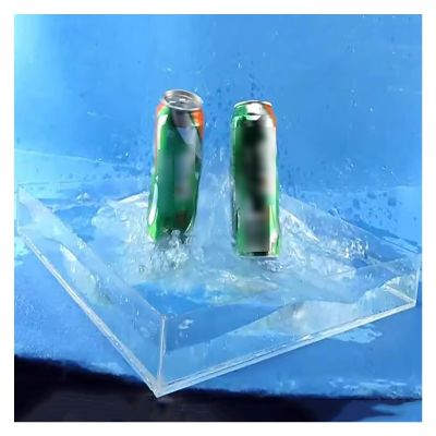 Acrylic Shallow Water Tank Photography Shooting Sink, 5cm/2in High Transparent Deep Water Tank Photo Prop Tray for Storage, Photography, Display(80x80x5cm/31.5x31.5x2in)