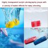 Acrylic Shallow Water Tank Photography Shooting Sink, 5cm/2in High Transparent Deep Water Tank Photo Prop Tray for Storage, Photography, Display(50x50x20cm/19.6x19.6x7.8in) view 2