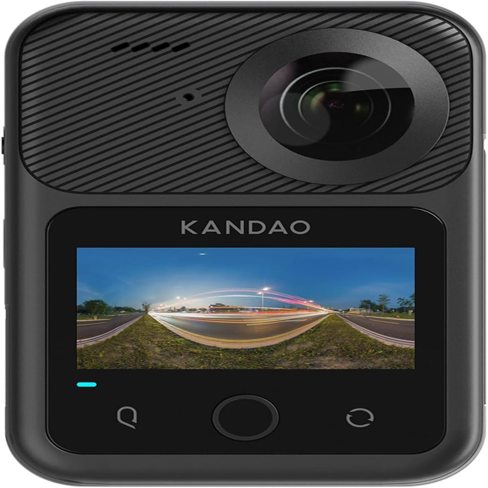 KanDao QooCam 3 Ultra 360 Action Camera,10-Bit Video, 8K Waterproof Sports Camera Dual 1/1.7" Sensors,96MP Photo,HDR,F1.6 Fast Aperture, Built-in GPS, Stabilization, AI Tracking,in-Camera Stitching