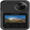 KanDao QooCam 3 Ultra 360 Action Camera,10-Bit Video, 8K Waterproof Sports Camera Dual 1/1.7" Sensors,96MP Photo,HDR,F1.6 Fast Aperture, Built-in GPS, Stabilization, AI Tracking,in-Camera Stitching view 1