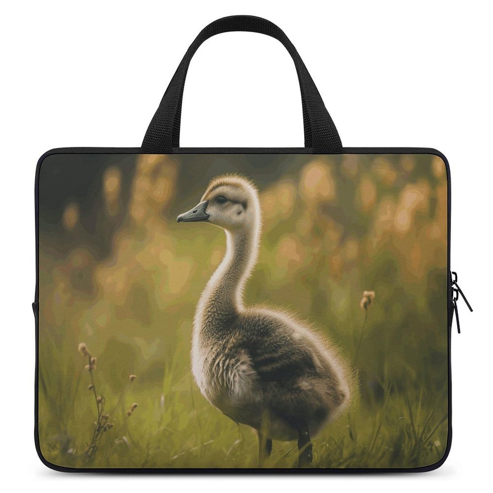 Laptop Carrying Case 15 Inch Little Duck in The Field Laptop Bag for Men Women Computer Bag Messenger Bag for Work
